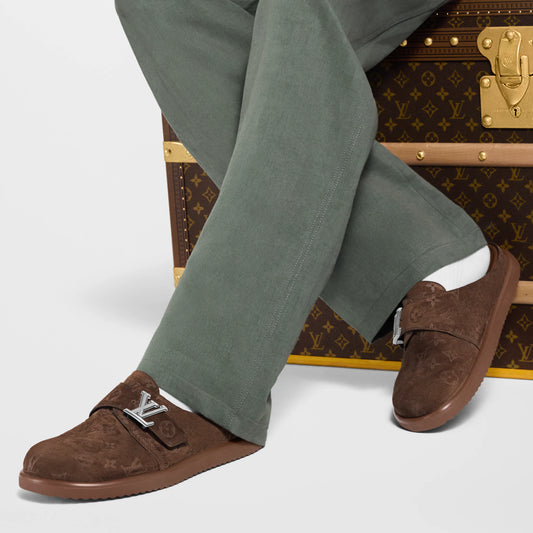 Louis Vuitton 'Easy Mule' Brown Slippers
