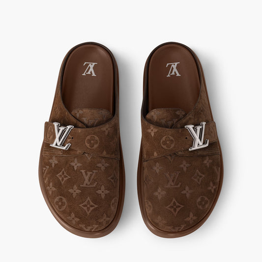 Louis Vuitton 'Easy Mule' Brown Slippers